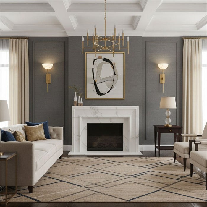 Alabaster Cup Wall Lamp - Simprolos