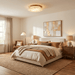 Alabaster Disc Ceiling Lamp - Simprolos