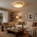 Alabaster Disc Ceiling Lamp - Simprolos