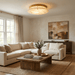 Alabaster Disc Ceiling Lamp - Simprolos