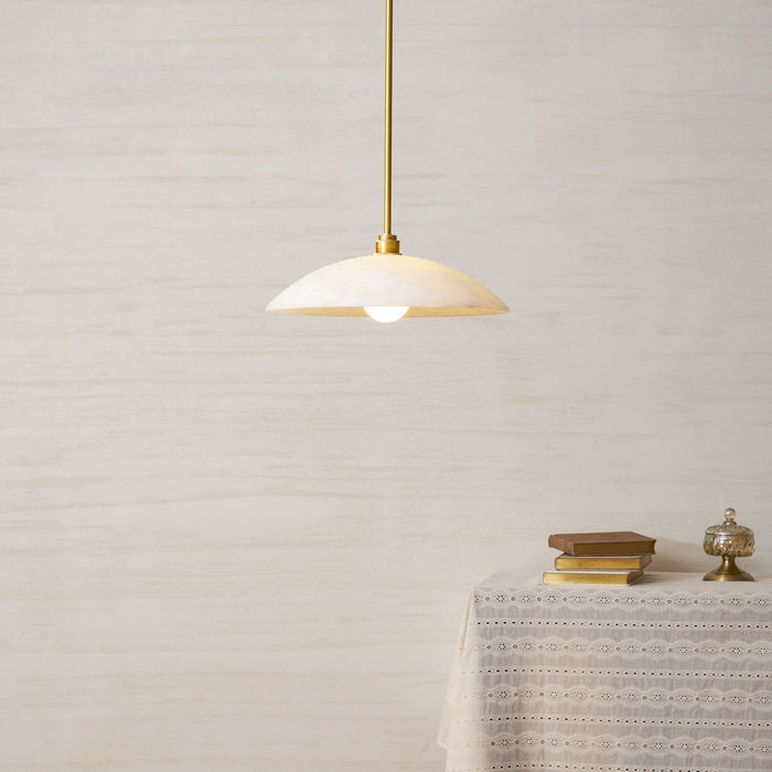 Alabaster Dome Pendant Lamp - Simprolos