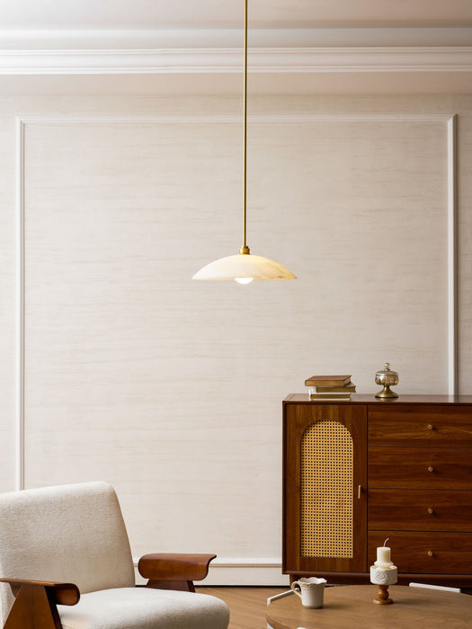 Alabaster Dome Pendant Lamp - Simprolos