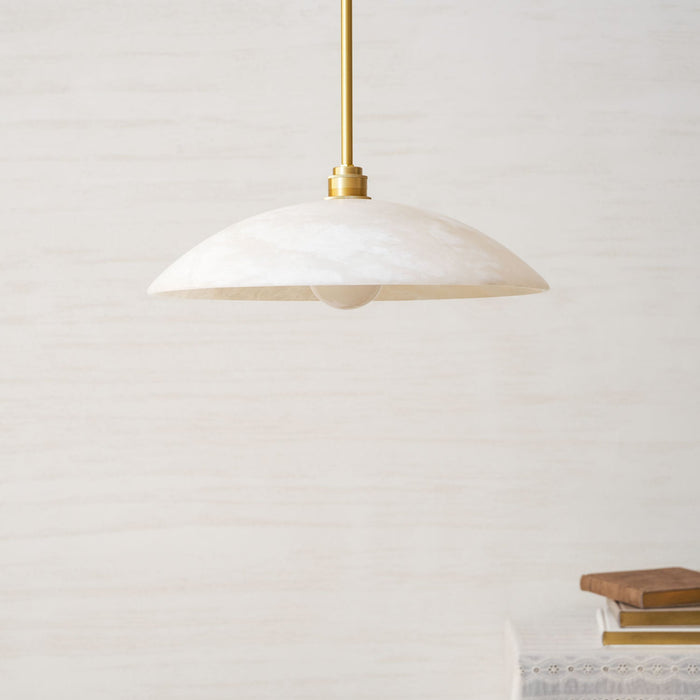 Alabaster Dome Pendant Lamp - Simprolos