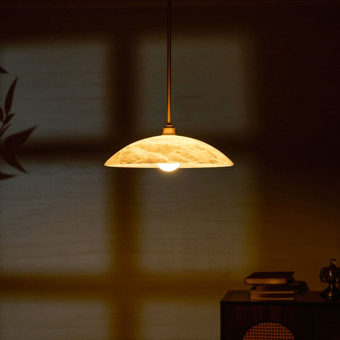 Alabaster Dome Pendant Lamp - Simprolos