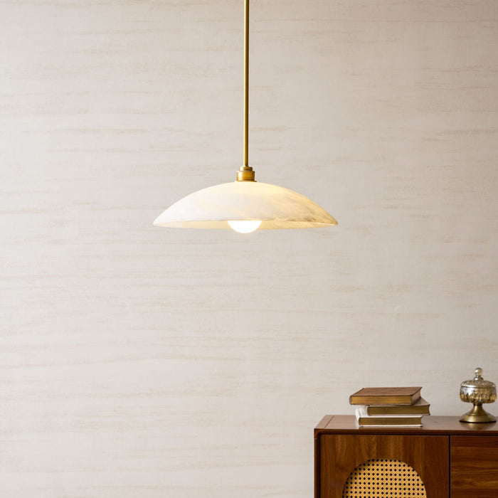 Alabaster Dome Pendant Lamp - Simprolos