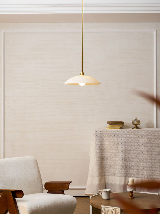 Alabaster Dome Pendant Lamp - Simprolos
