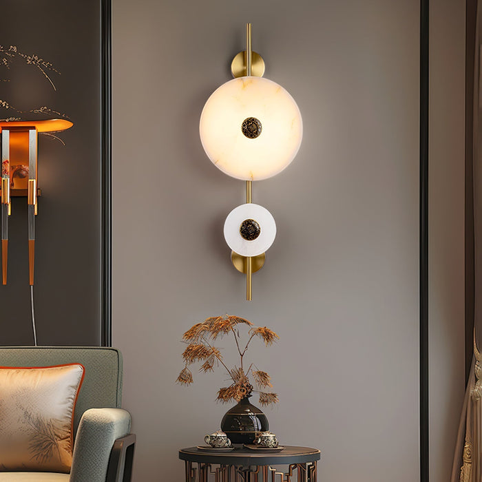 Alabaster Eclipse Wall Light - Simprolos
