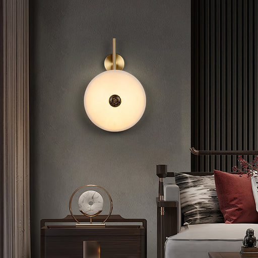 Alabaster Eclipse Wall Light - Simprolos