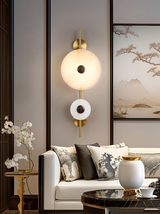 Alabaster Eclipse Wall Light - Simprolos