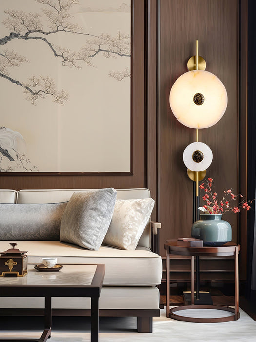 Alabaster Eclipse Wall Light - Simprolos