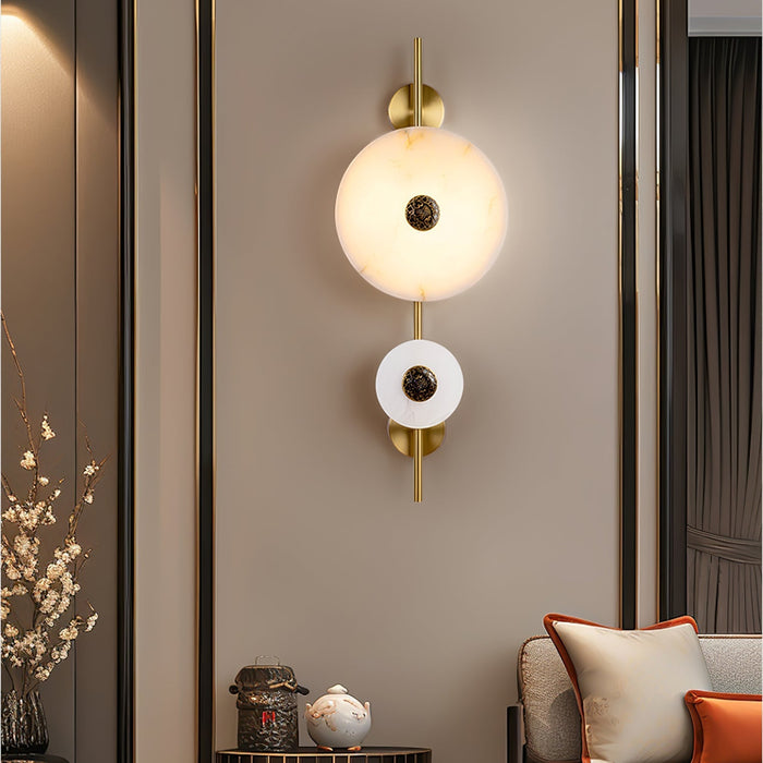 Alabaster Eclipse Wall Light - Simprolos