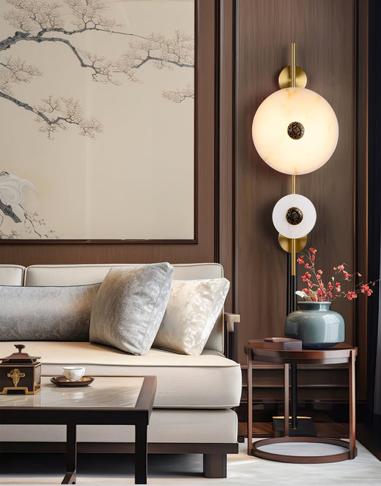 Alabaster Eclipse Wall Light - Simprolos