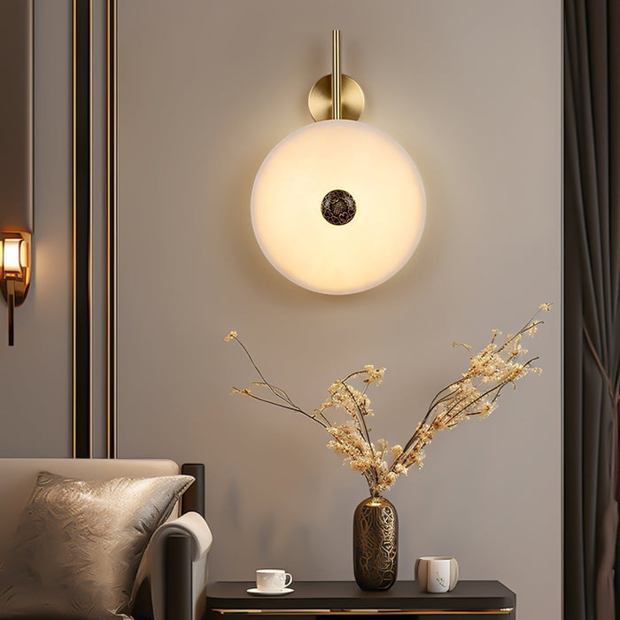 Alabaster Eclipse Wall Light - Simprolos