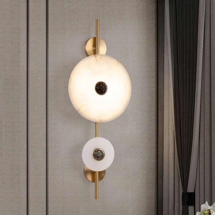 Alabaster Eclipse Wall Light - Simprolos
