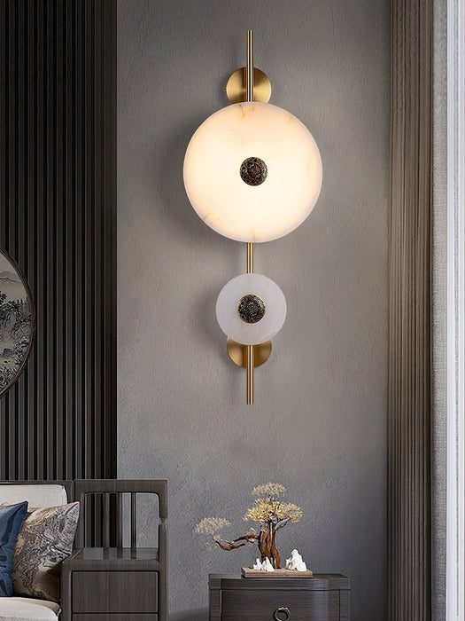 Alabaster Eclipse Wall Light - Simprolos