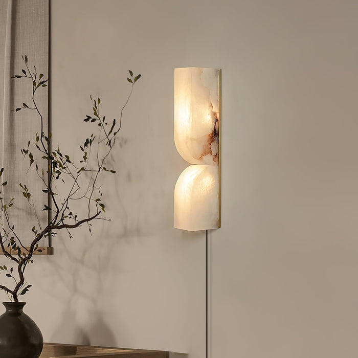 Alabaster Essence Plug - in Wall Sconce - Simprolos