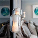 Alabaster Glass Cylinder Pendant Light - Simprolos