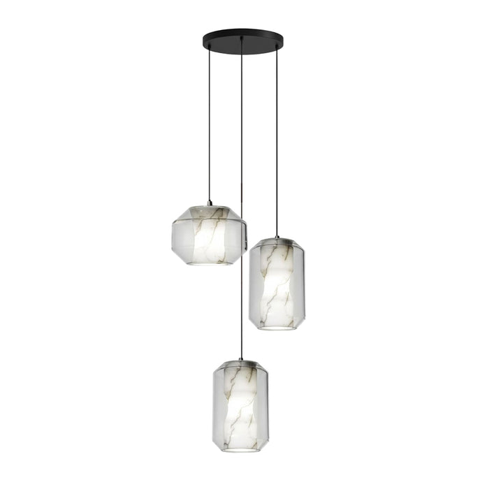 Alabaster Glass Cylinder Pendant Light - Simprolos