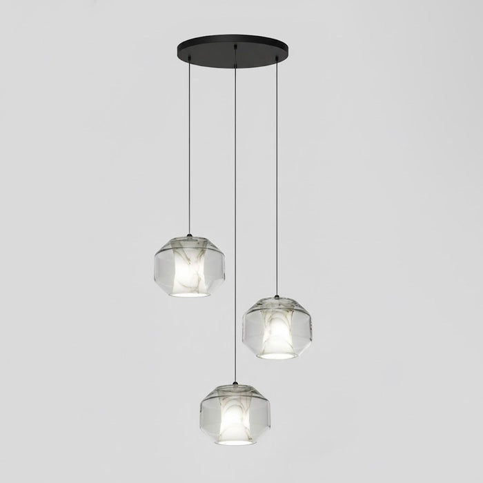 Alabaster Glass Cylinder Pendant Light - Simprolos