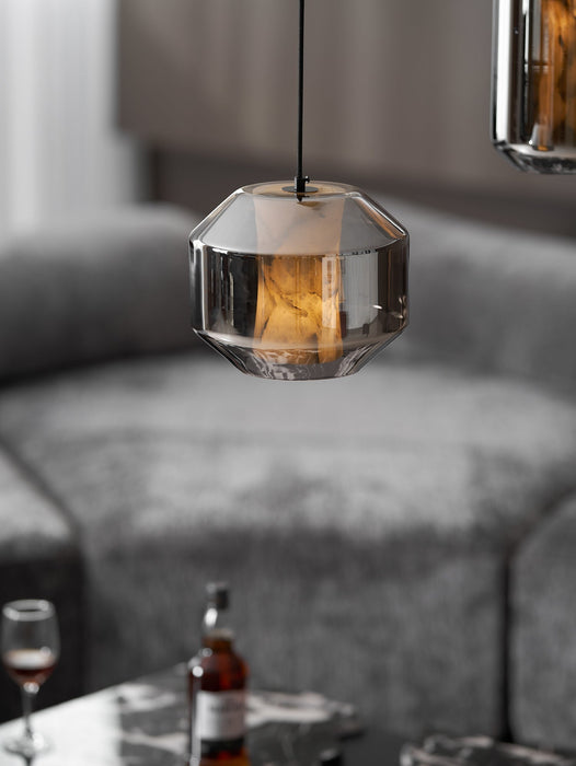 Alabaster Glass Cylinder Pendant Light - Simprolos