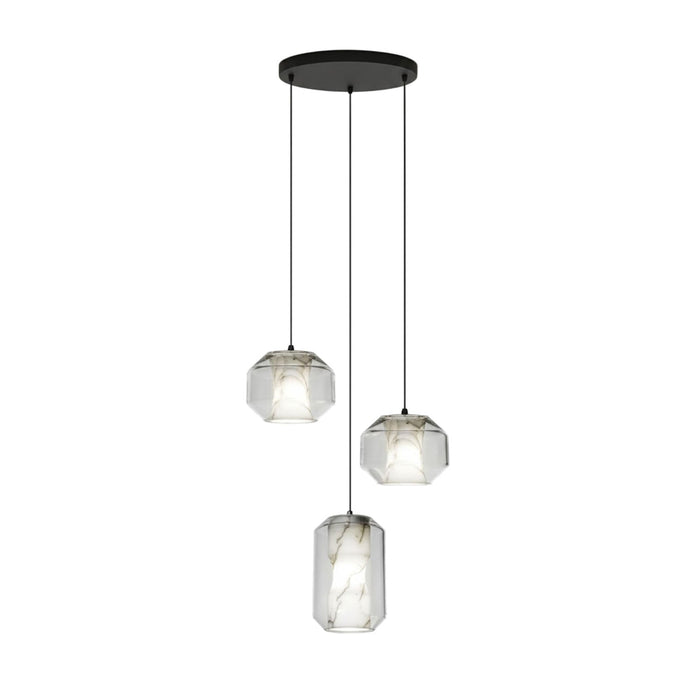 Alabaster Glass Cylinder Pendant Light - Simprolos