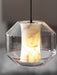 Alabaster Glass Cylinder Pendant Light - Simprolos