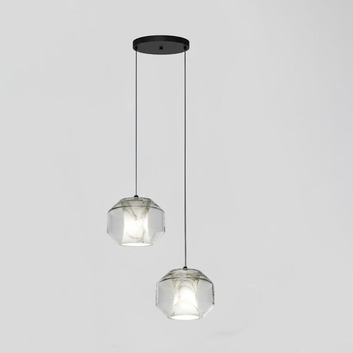 Alabaster Glass Cylinder Pendant Light - Simprolos