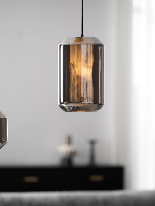 Alabaster Glass Cylinder Pendant Light - Simprolos