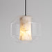 Alabaster Glass Cylinder Pendant Light - Simprolos
