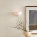 Alabaster Half - Moon Wall Sconce - Simprolos