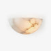 Alabaster Half - Moon Wall Sconce - Simprolos