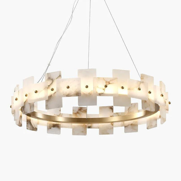 Alabaster Halo Chandelier - Simprolos