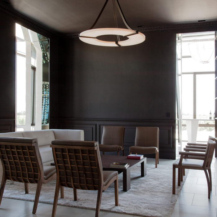 Alabaster Halo Pendant Light - Simprolos