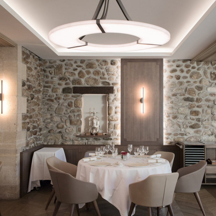 Alabaster Halo Pendant Light - Simprolos