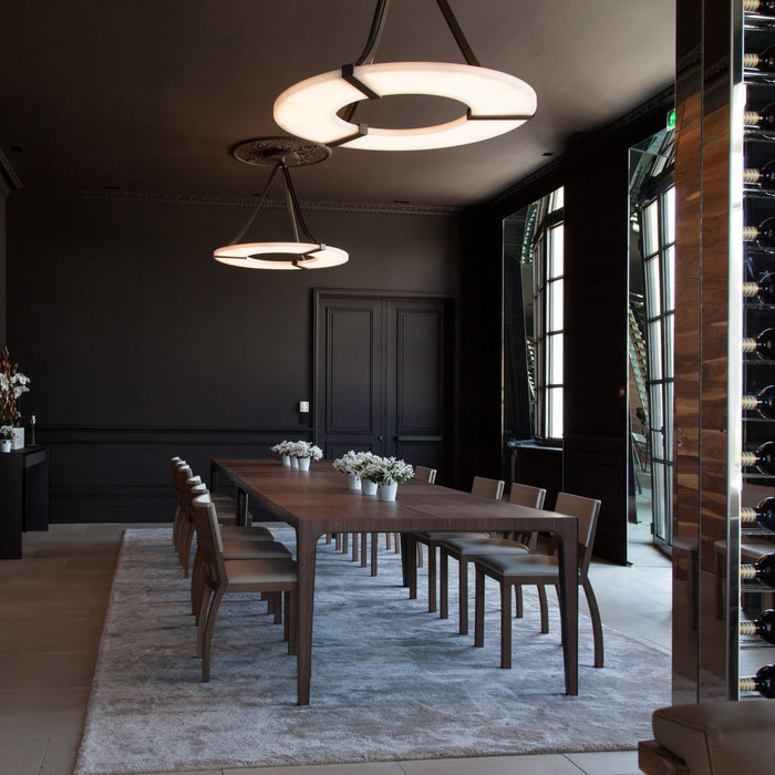 Alabaster Halo Pendant Light - Simprolos