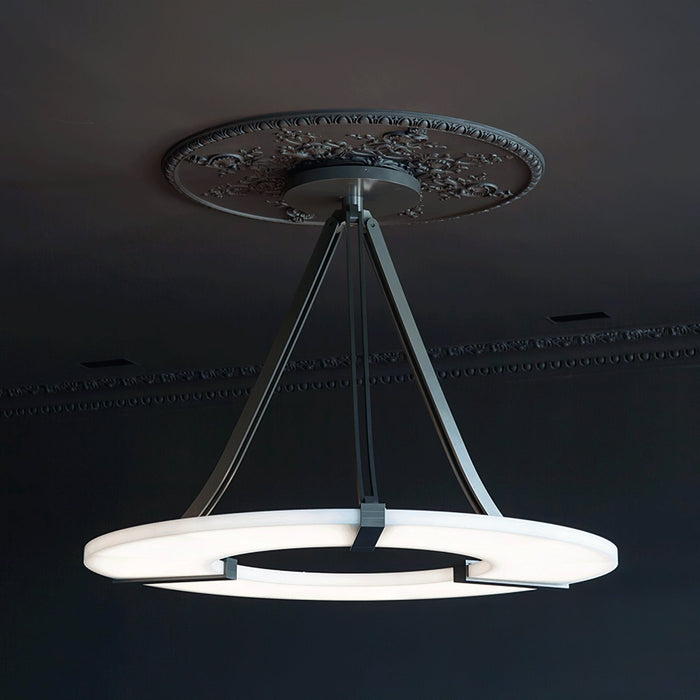 Alabaster Halo Pendant Light - Simprolos