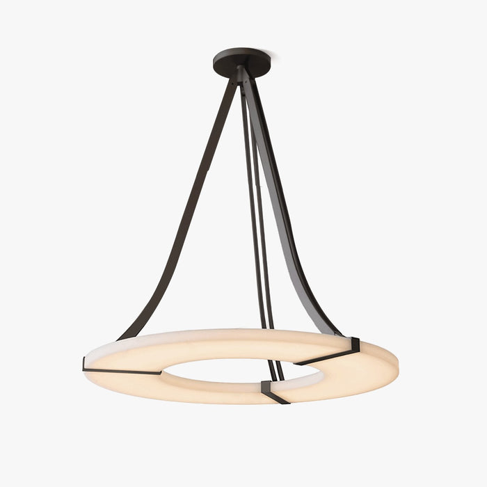 Alabaster Halo Pendant Light - Simprolos