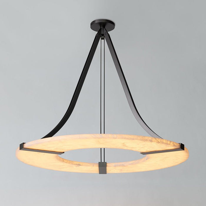 Alabaster Halo Pendant Light - Simprolos