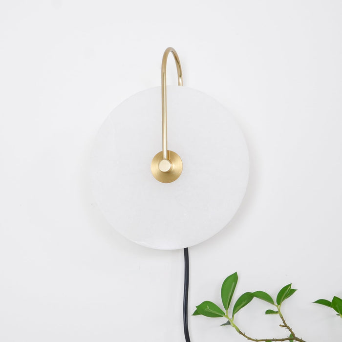 Alabaster LED Plug - In Wall Lamp - Simprolos