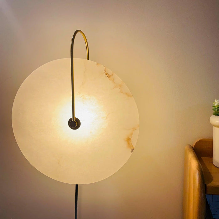 Alabaster LED Plug - In Wall Lamp - Simprolos
