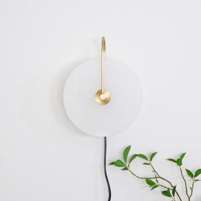 Alabaster LED Plug - In Wall Lamp - Simprolos
