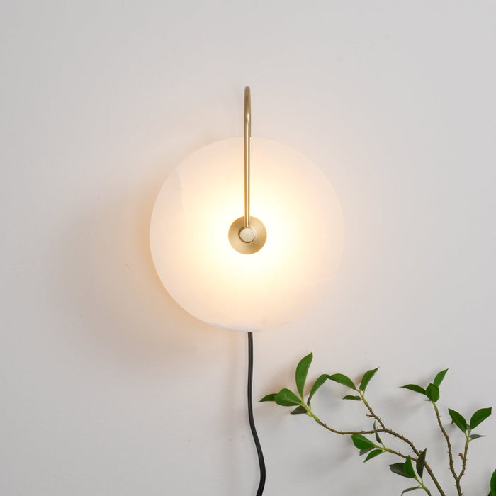 Alabaster LED Plug - In Wall Lamp - Simprolos