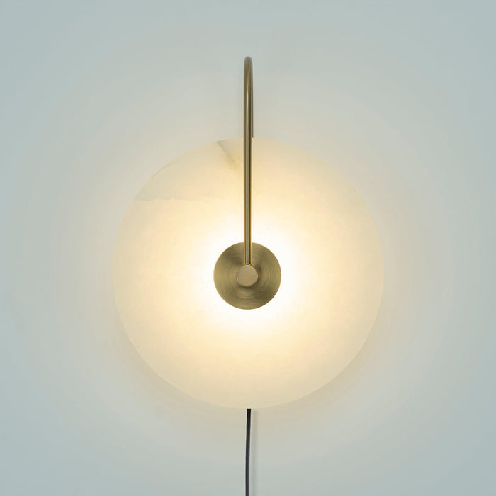 Alabaster LED Plug - In Wall Lamp - Simprolos