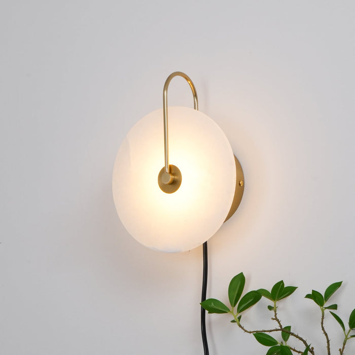 Alabaster LED Plug - In Wall Lamp - Simprolos