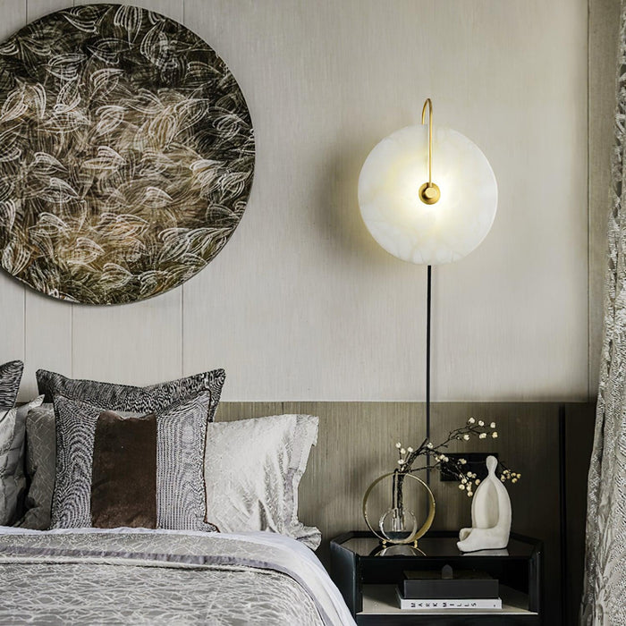 Alabaster LED Plug - In Wall Lamp - Simprolos
