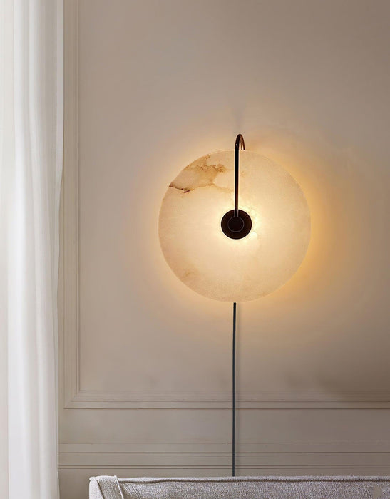 Alabaster LED Plug - In Wall Lamp - Simprolos