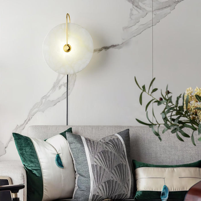 Alabaster LED Plug - In Wall Lamp - Simprolos
