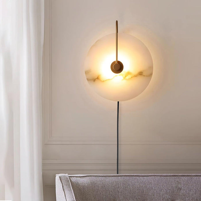 Alabaster LED Plug - In Wall Lamp - Simprolos