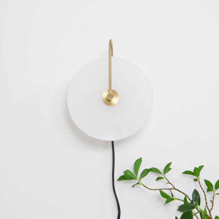 Alabaster LED Plug - In Wall Lamp - Simprolos