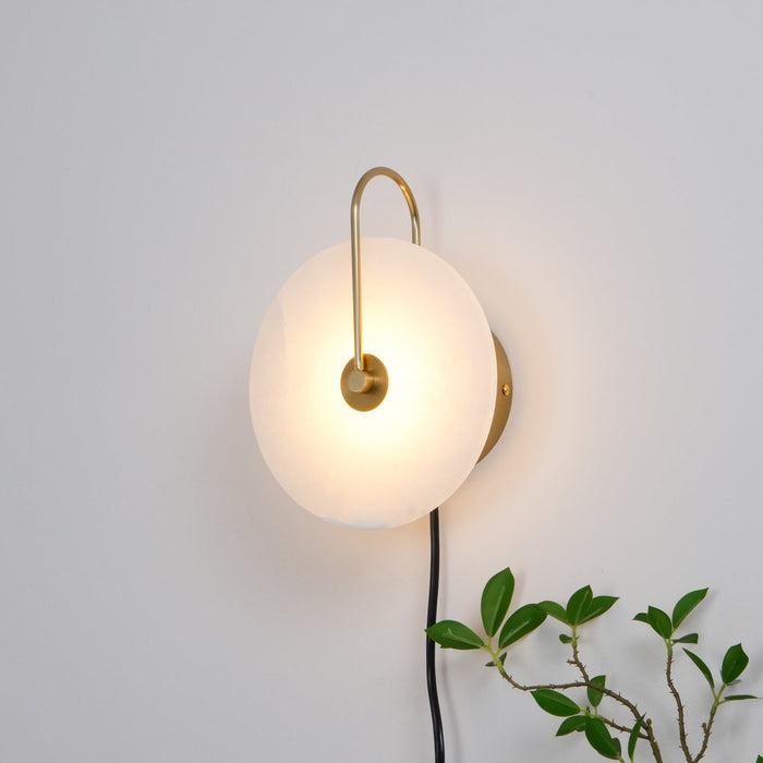 Alabaster LED Plug - In Wall Lamp - Simprolos